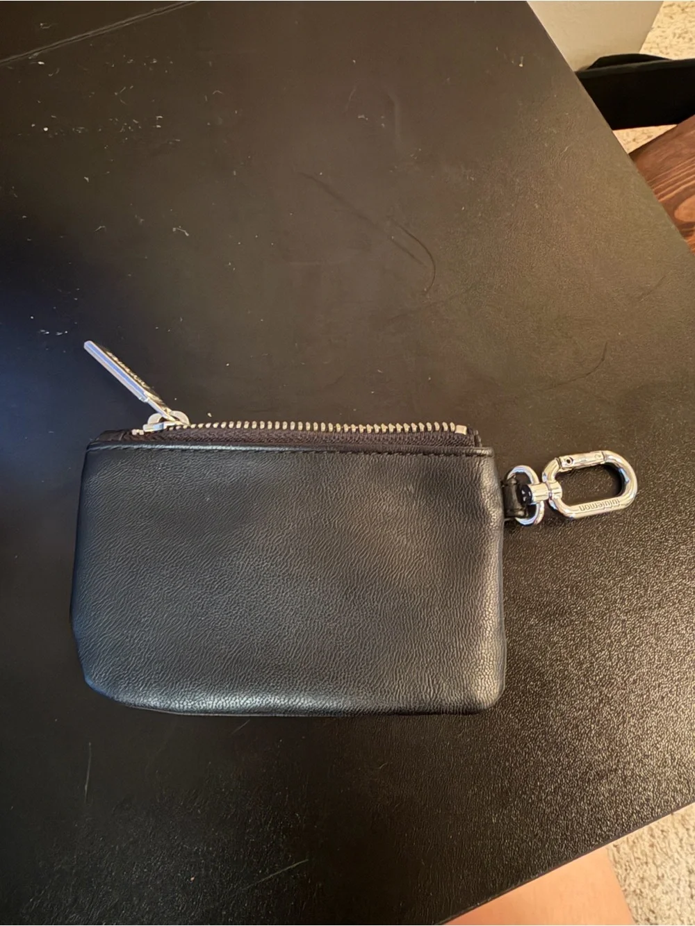 lululemon athletica Black Wallet with Red Logo